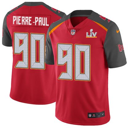 Nike Tampa Bay Buccaneers #90 Jason Pierre-Paul Red Team Color Men's Super Bowl LV Bound Stitched NFL Vapor Untouchable Limited Jersey