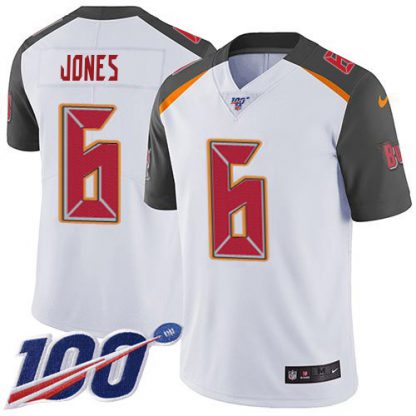 Nike Tampa Bay Buccaneers #6 Julio Jones White Youth Stitched NFL 100th Season Vapor Untouchable Limited Jersey