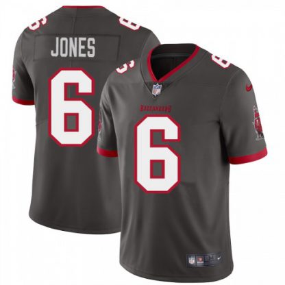 Tampa Bay Tampa Bay Buccaneers #6 Julio Jones Men's Nike Pewter Alternate Vapor Limited Jersey
