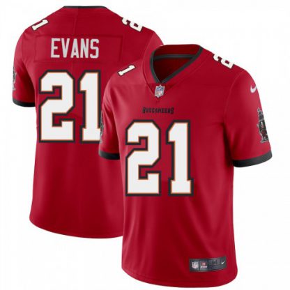 Tampa Bay Tampa Bay Buccaneers #21 Justin Evans Men's Nike Red Vapor Limited Jersey