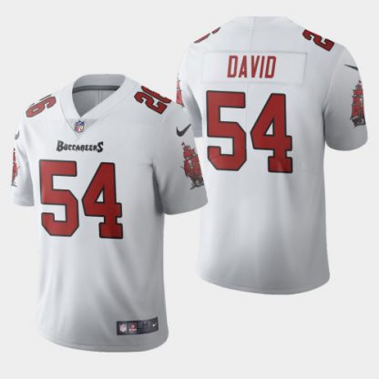 Tampa Bay Tampa Bay Buccaneers #54 Lavonte David White Men's Nike 2020 Vapor Limited NFL Jersey