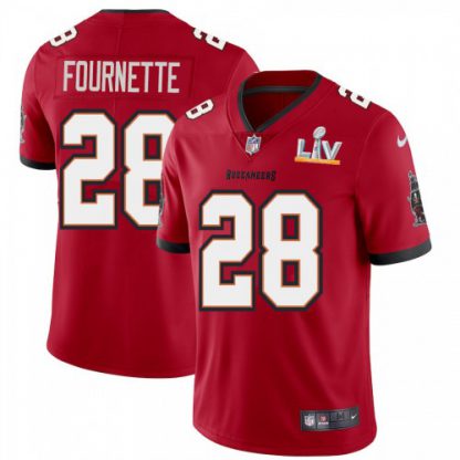 Tampa Bay Tampa Bay Buccaneers #28 Leonard Fournette Youth Super Bowl LV Bound Nike Red Vapor Limited Jersey