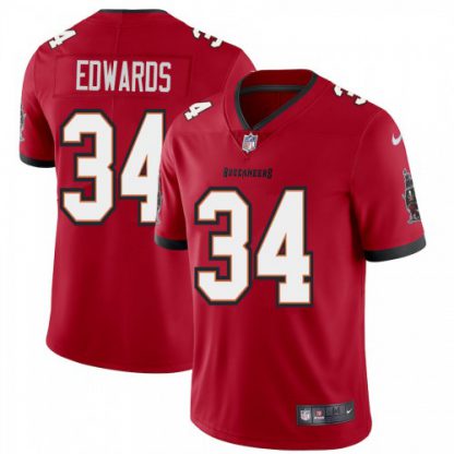 Tampa Bay Tampa Bay Buccaneers #34 Mike Edwards Men's Nike Red Vapor Limited Jersey