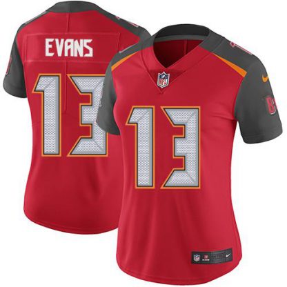 Nike Tampa Bay Buccaneers #13 Mike Evans Red Team Color Women's Stitched NFL Vapor Untouchable Limited Jersey
