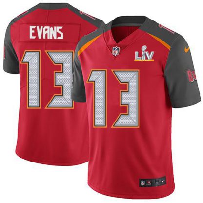 Nike Tampa Bay Buccaneers #13 Mike Evans Red Team Color Youth Super Bowl LV Bound Stitched NFL Vapor Untouchable Limited Jersey