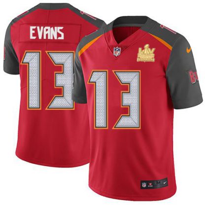Nike Tampa Bay Buccaneers #13 Mike Evans Red Team Color Youth Super Bowl LV Champions Stitched NFL Vapor Untouchable Limited Jersey
