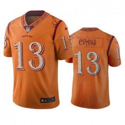 Tampa Bay Tampa Bay Buccaneers #13 Mike Evans Orange Vapor Limited City Edition Jersey