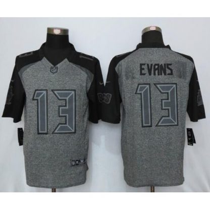 Nike Tampa Bay Buccaneers #13 Mike Evans Gray Men's Stitched NFL Limited Gridiron Gray Jersey
