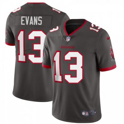 Tampa Bay Tampa Bay Buccaneers #13 Mike Evans Men's Nike Pewter Alternate Vapor Limited Jersey