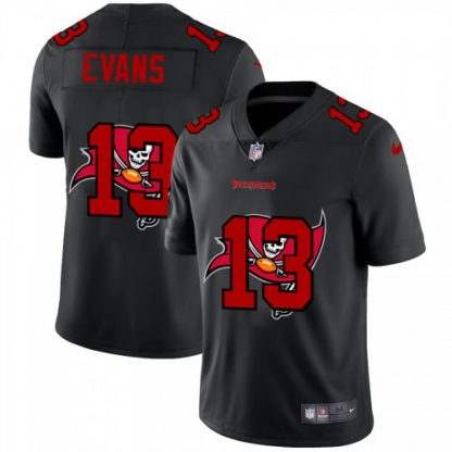 Tampa Bay Tampa Bay Buccaneers #13 Mike Evans Men's Nike Team Logo Dual Overlap Limited NFL Jersey Black