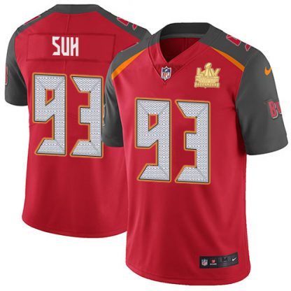 Nike Tampa Bay Buccaneers #93 Ndamukong Suh Red Team Color Youth Super Bowl LV Champions Stitched NFL Vapor Untouchable Limited Jersey