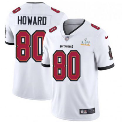 Tampa Bay Tampa Bay Buccaneers #80 O. J. Howard Youth Super Bowl LV Bound Nike White Vapor Limited Jersey