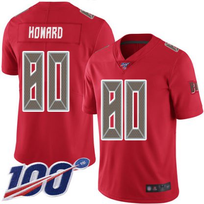 Nike Tampa Bay Buccaneers #80 O. J. Howard Red Men's Stitched NFL Limited Rush 100th Season Jersey