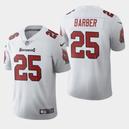 Tampa Bay Tampa Bay Buccaneers #25 Peyton Barber White Men's Nike 2020 Vapor Limited NFL Jersey