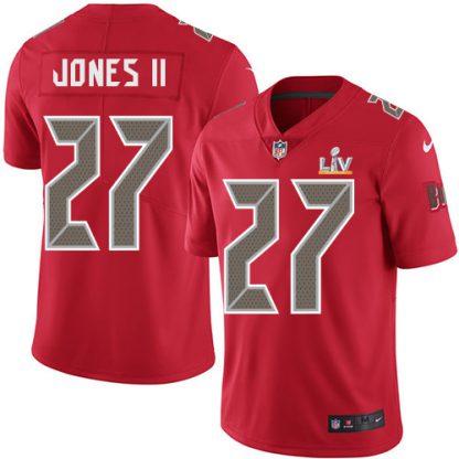 Nike Tampa Bay Buccaneers #27 Ronald Jones II Red Men's Super Bowl LV Bound Stitched NFL Limited Rush Jersey