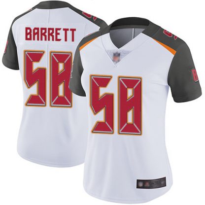 Nike Tampa Bay Buccaneers #58 Shaquil Barrett White Women's Stitched NFL Vapor Untouchable Limited Jersey
