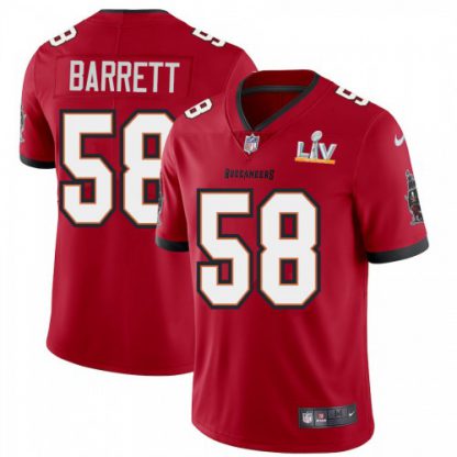 Tampa Bay Tampa Bay Buccaneers #58 Shaquil Barrett Youth Super Bowl LV Bound Nike Red Vapor Limited Jersey