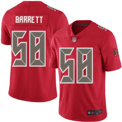 Nike Tampa Bay Buccaneers #58 Shaquil Barrett Red Men's Stitched NFL Limited Rush Jersey