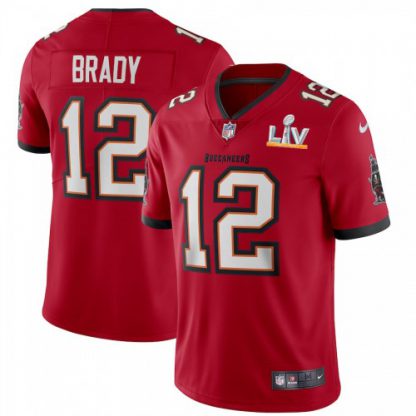 Tampa Bay Tampa Bay Buccaneers #12 Tom Brady Youth Super Bowl LV Bound Nike Red Vapor Limited Jersey