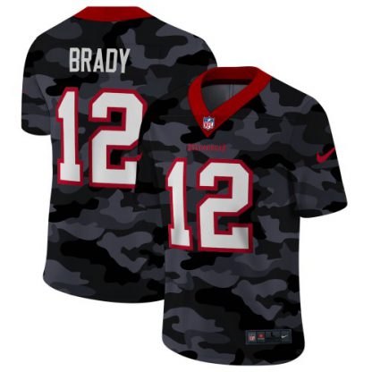 Tampa Bay Tampa Bay Buccaneers #12 Tom Brady Men's Nike 2020 Black CAMO Vapor Untouchable Limited Stitched NFL Jersey
