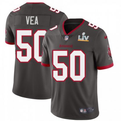 Tampa Bay Tampa Bay Buccaneers #50 Vita Vea Youth Super Bowl LV Bound Nike Pewter Alternate Vapor Limited Jersey