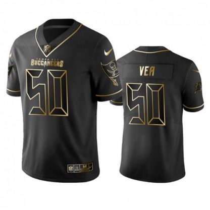 Tampa Bay Buccaneers #50 Vita Vea Men's Stitched NFL Vapor Untouchable Limited Black Golden Jersey