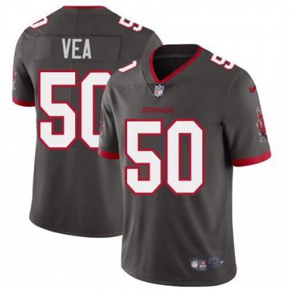Tampa Bay Tampa Bay Buccaneers #50 Vita Vea Men's Nike Pewter Alternate Vapor Limited Jersey