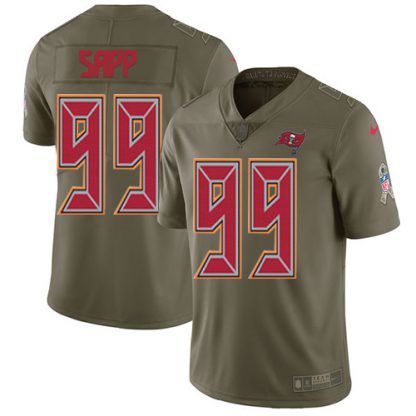 Nike Tampa Bay Buccaneers #99 Warren Sapp Olive Youth Stitched NFL Limited 2017 Salute to Service Jersey