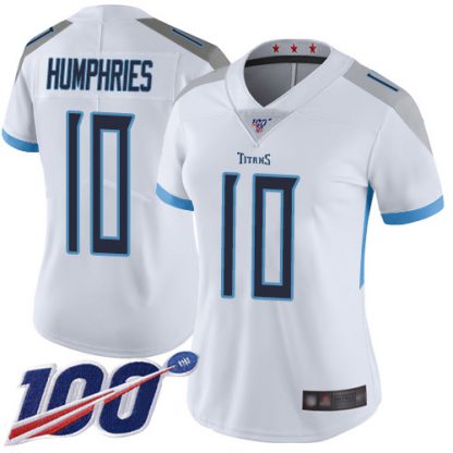 Nike Tennessee Titans #10 Adam Humphries White Women's Stitched NFL 100th Season Vapor Limited Jersey