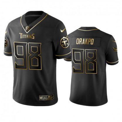 Tennessee Titans #98 Brian Orakpo Men's Stitched NFL Vapor Untouchable Limited Black Golden Jersey