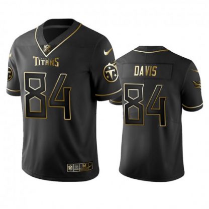 Tennessee Titans #84 Corey Davis Men's Stitched NFL Vapor Untouchable Limited Black Golden Jersey