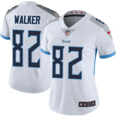 Nike Tennessee Titans #82 Delanie Walker White Women's Stitched NFL Vapor Untouchable Limited Jersey