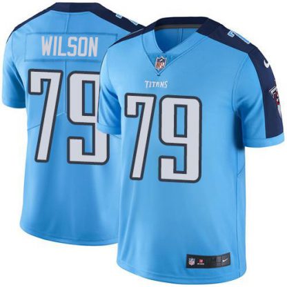 Nike Tennessee Titans #79 Isaiah Wilson Light Blue Men's Stitched NFL Limited Rush Jersey