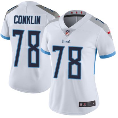 Nike Tennessee Titans #78 Jack Conklin White Women's Stitched NFL Vapor Untouchable Limited Jersey