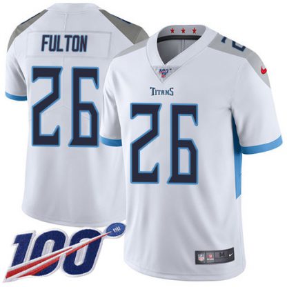 Nike Tennessee Titans #26 Kristian Fulton White Men's Stitched NFL 100th Season Vapor Untouchable Limited Jersey