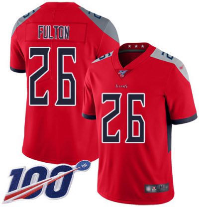 Nike Tennessee Titans #26 Kristian Fulton Red Men's Stitched NFL Limited Inverted Legend 100th Season Jersey