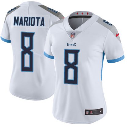 Nike Tennessee Titans #8 Marcus Mariota White Women's Stitched NFL Vapor Untouchable Limited Jersey
