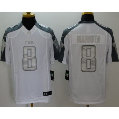 Nike Tennessee Titans #8 Marcus Mariota White Men's Stitched NFL Limited Platinum Jersey