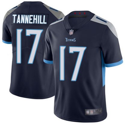 Nike Tennessee Titans #17 Ryan Tannehill Navy Blue Team Color Men's Stitched NFL Vapor Untouchable Limited Jersey