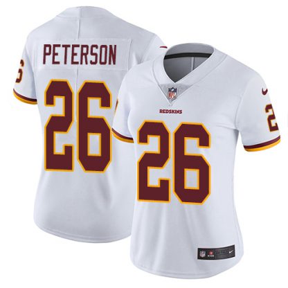 Nike Washington Commanders #26 Adrian Peterson White Women's Stitched NFL Vapor Untouchable Limited Jersey