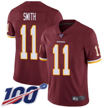 Nike Washington Commanders #11 Alex Smith Burgundy Red Team Color Men's Stitched NFL 100th Season Vapor Limited Jersey