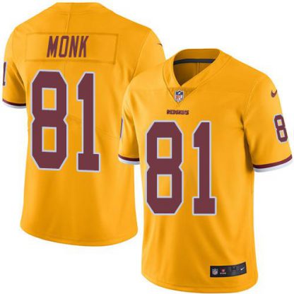 Nike Washington Commanders #81 Art Monk Gold Men's Stitched NFL Limited Rush Jersey