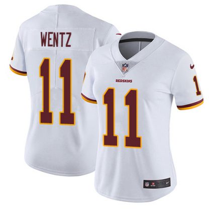 Nike Washington Commanders #11 Carson Wentz White Women's Stitched NFL Vapor Untouchable Limited Jersey