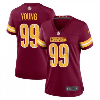 Washington Washington Commanders #99 Chase Young Burgundy Women's Nike Game Jersey
