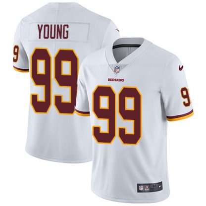 Nike Washington Commanders #99 Chase Young White Men's Stitched NFL Vapor Untouchable Limited Jersey