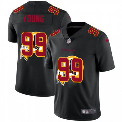 Washington Washington Commanders #99 Chase Young Men's Nike Team Logo Dual Overlap Limited NFL Jersey Black