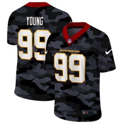 Washington Washington Commanders #99 Chase Young Men's Nike 2020 Black CAMO Vapor Untouchable Limited Stitched NFL Jersey