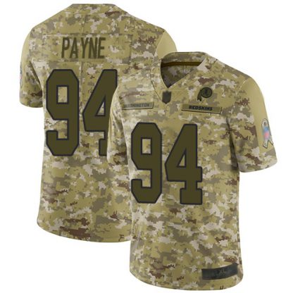 Nike Washington Commanders #94 Da'Ron Payne Camo Men's Stitched NFL Limited 2018 Salute To Service Jersey