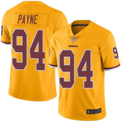 Nike Washington Commanders #94 Da'Ron Payne Gold Men's Stitched NFL Limited Rush Jersey