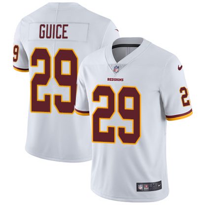 Nike Washington Commanders #29 Derrius Guice White Men's Stitched NFL Vapor Untouchable Limited Jersey